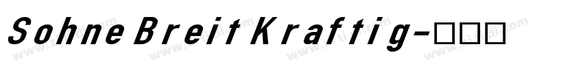 Sohne Breit Kraftig字体转换 Sohne Breit Kraftig字体转换